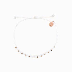 Puravida Rose Gold Beaded Anklet